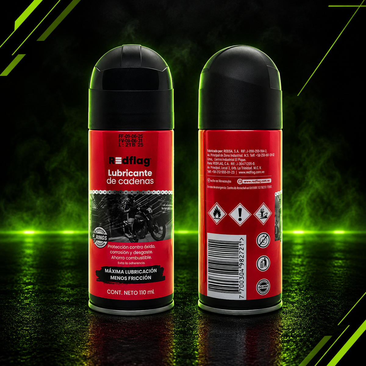 Lubricante de Cadena para Moto Redflag 110 ml